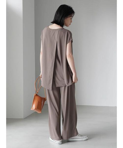 AMERICAN HOLIC（アメリカンホリック）の「SET デザインノースリーブカットプルオーバー（Tシャツ/カットソー・レディース・ダークネイビー/モカ・M/L）」の18枚目の写真