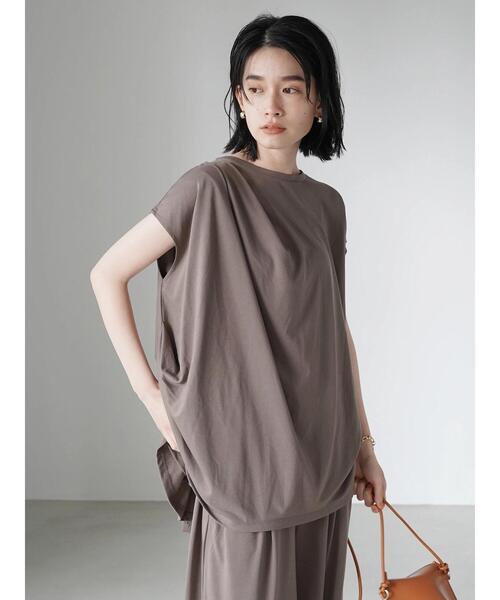 AMERICAN HOLIC（アメリカンホリック）の「SET デザインノースリーブカットプルオーバー（Tシャツ/カットソー・レディース・ダークネイビー/モカ・M/L）」の17枚目の写真