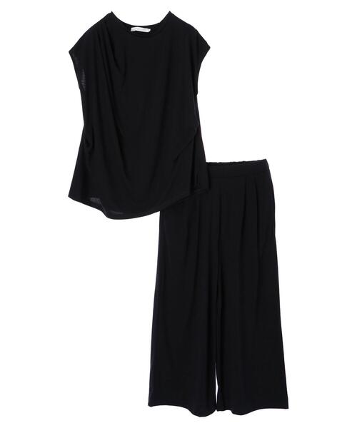 AMERICAN HOLIC（アメリカンホリック）の「SET デザインノースリーブカットプルオーバー（Tシャツ/カットソー・レディース・ダークネイビー/モカ・M/L）」の7枚目の写真