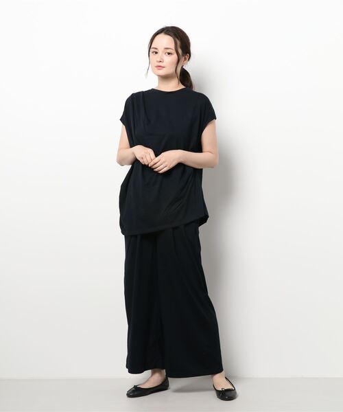 AMERICAN HOLIC（アメリカンホリック）の「SET デザインノースリーブカットプルオーバー（Tシャツ/カットソー・レディース・ダークネイビー/モカ・M/L）」の4枚目の写真