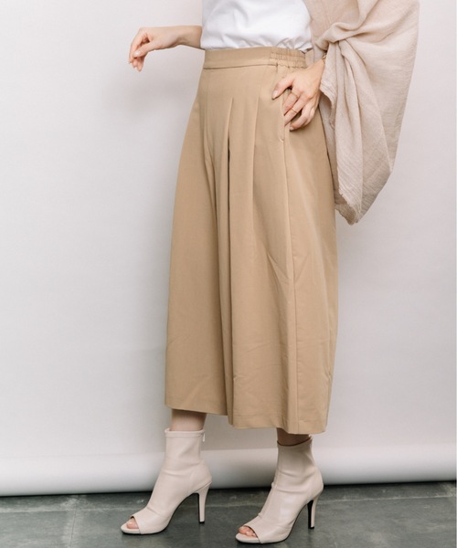 ELVENCE DEUX(エルベンスドゥ)の「アルガン*スカーチョ(その他パンツ・レディース・ネイビー/チェック/ベージュ・SMALL/LARGE/MEDIUM)」の2枚目の写真