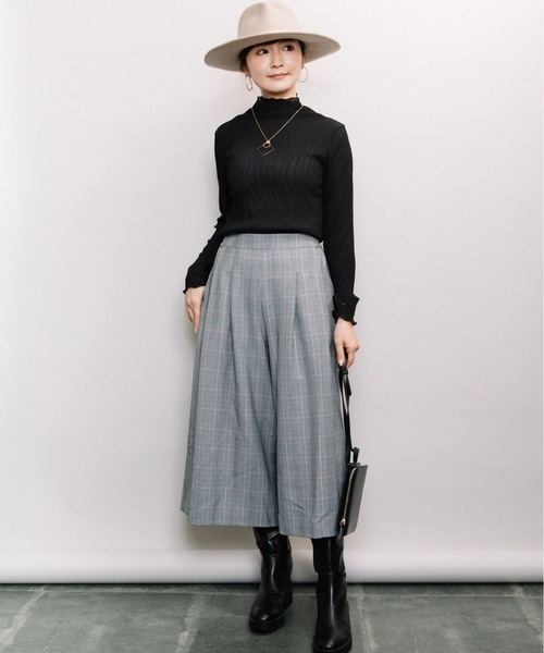 ELVENCE DEUX(エルベンスドゥ)の「アルガン*スカーチョ(その他パンツ・レディース・ネイビー/チェック/ベージュ・SMALL/LARGE/MEDIUM)」の11枚目の写真