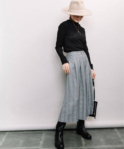 ELVENCE DEUX(エルベンスドゥ)の「アルガン*スカーチョ(その他パンツ・レディース・ネイビー/チェック/ベージュ・SMALL/LARGE/MEDIUM)」の12枚目の写真