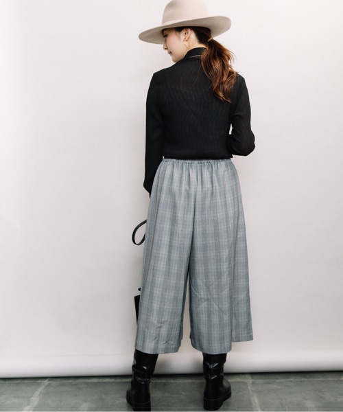 ELVENCE DEUX(エルベンスドゥ)の「アルガン*スカーチョ(その他パンツ・レディース・ネイビー/チェック/ベージュ・SMALL/LARGE/MEDIUM)」の13枚目の写真