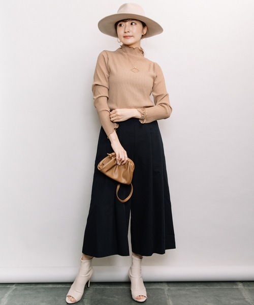 ELVENCE DEUX(エルベンスドゥ)の「アルガン*スカーチョ(その他パンツ・レディース・ネイビー/チェック/ベージュ・SMALL/LARGE/MEDIUM)」の14枚目の写真
