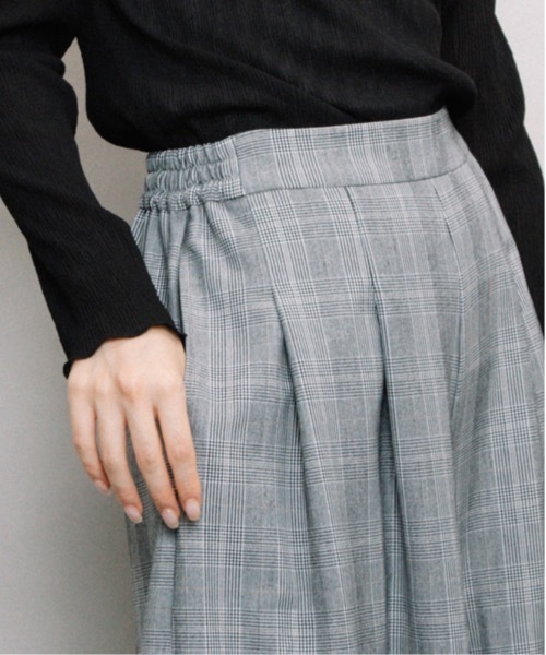 ELVENCE DEUX(エルベンスドゥ)の「アルガン*スカーチョ(その他パンツ・レディース・ネイビー/チェック/ベージュ・SMALL/LARGE/MEDIUM)」の4枚目の写真