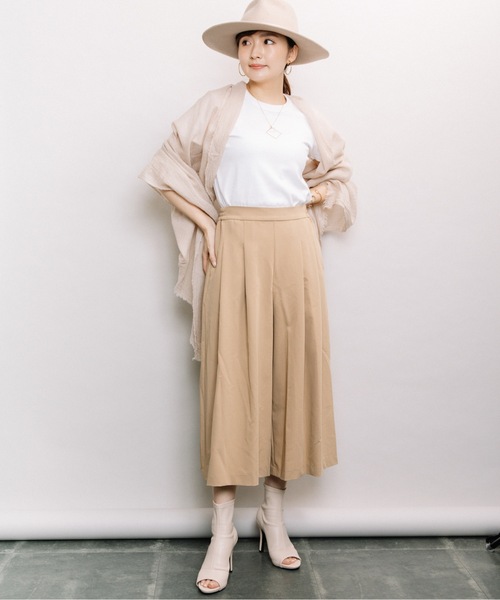 ELVENCE DEUX(エルベンスドゥ)の「アルガン*スカーチョ(その他パンツ・レディース・ネイビー/チェック/ベージュ・SMALL/LARGE/MEDIUM)」の18枚目の写真