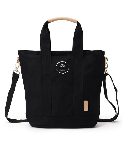 DRESKIP(ドレスキップ)の「◆サイクリングプリント2WAYトート(トートバッグ・レディース・ブラック/グリーン/グレー系4/ピンク系・00)」の5枚目の写真