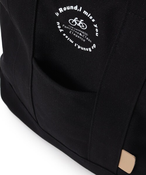 DRESKIP(ドレスキップ)の「◆サイクリングプリント2WAYトート(トートバッグ・レディース・ブラック/グリーン/グレー系4/ピンク系・00)」の7枚目の写真