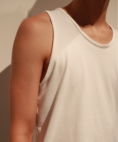 Toironier（トワロニエ）の「Toironier/トワロニエ/Loose Tank Top/ルーズタンクトップ（タンクトップ・メンズ・ホワイト/シルバー・FREE）」の9枚目の写真