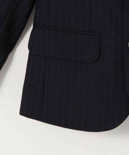 green label relaxing（グリーンレーベルリラクシング）の「◆TJ TW ストライプ ジャケット 100-130cm（テーラードジャケット・キッズ・ネイビー・110cm/100cm/120cm/130cm）」の8枚目の写真