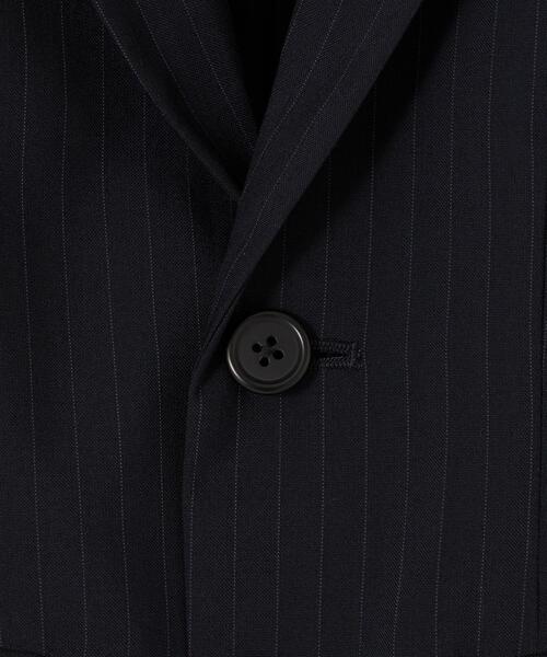 green label relaxing（グリーンレーベルリラクシング）の「◆TJ TW ストライプ ジャケット 100-130cm（テーラードジャケット・キッズ・ネイビー・110cm/100cm/120cm/130cm）」の4枚目の写真