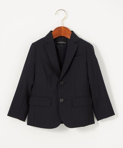 green label relaxing（グリーンレーベルリラクシング）の「◆TJ TW ストライプ ジャケット 100-130cm（テーラードジャケット・キッズ・ネイビー・110cm/100cm/120cm/130cm）」の6枚目の写真