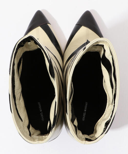 ISABEL MARANT(イザベルマラン)の「ISABEL MARANT LEEBU レザーショートブーツ(ブーツ・レディース・ホワイト系その他・38/37)」の8枚目の写真