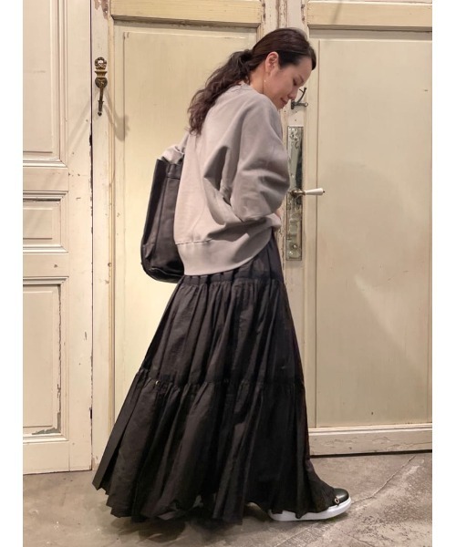 BEARDSLEY（ビアズリー）の「変形ドルマントレーナー（Tシャツ/カットソー・レディース・グレー/ホワイト/ブラック・FREE）」の17枚目の写真