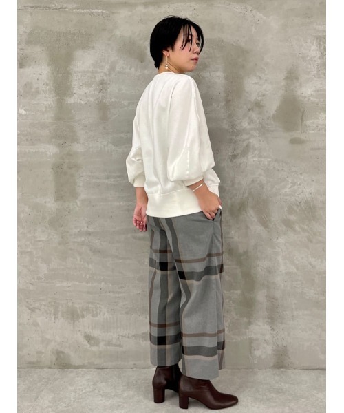 BEARDSLEY（ビアズリー）の「変形ドルマントレーナー（Tシャツ/カットソー・レディース・グレー/ホワイト/ブラック・FREE）」の15枚目の写真