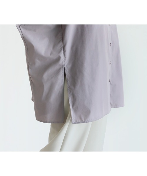 reca（レカ）の「ドルマンビッグシャツブラウス（シャツ/ブラウス・レディース・ブラック/ベージュ/ブルー系その他/ホワイト/チャコールグレー・M）」の20枚目の写真