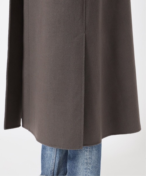 La TOTALITE(ラトータリテ)の「ウールナイロンリバーバックフレアコート◆(ノーカラーコート・レディース・グレー/ピンク/ナチュラル・34/36/38)」の18枚目の写真