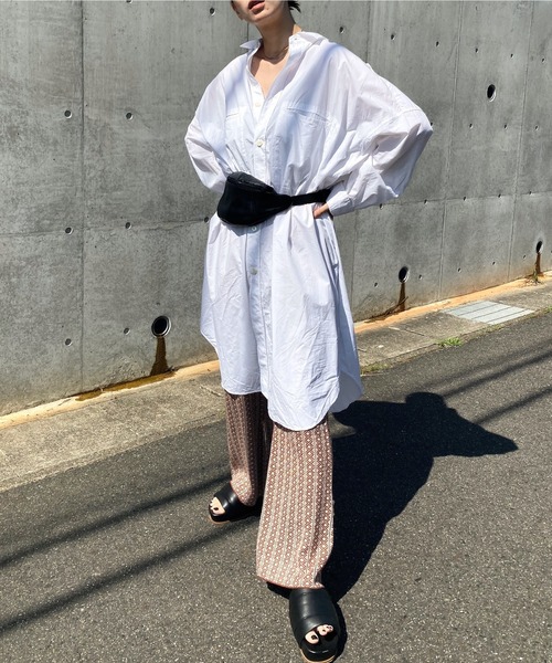 y/m by RIKA（イムバイリカ）の「ダイヤ柄ジャガードフレアパンツ（その他パンツ・レディース・ベージュ/オレンジ・FREE）」の15枚目の写真