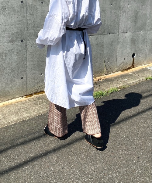 y/m by RIKA（イムバイリカ）の「ダイヤ柄ジャガードフレアパンツ（その他パンツ・レディース・ベージュ/オレンジ・FREE）」の20枚目の写真