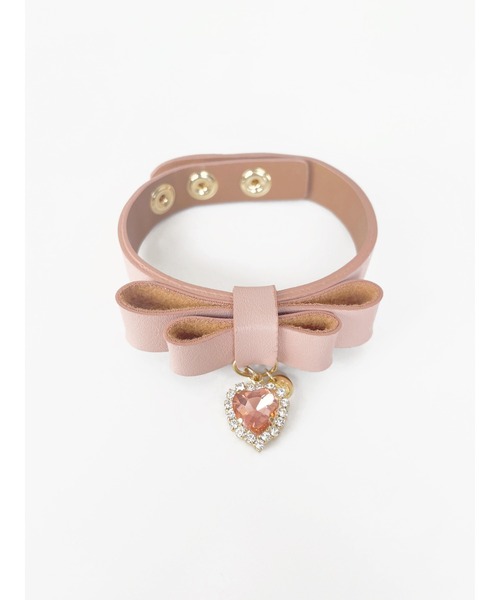 Honey Salon（ハニーサロン）の「【11色展開】my favoriteリボンブレス（ブレスレット・レディース・オレンジ/ピンク/ブラック/ライトグリーン/イエロー/ラベンダー/ベージュ/ホワイト/サックスブルー/ピンクベージュ/レッド・FREE）」の9枚目の写真