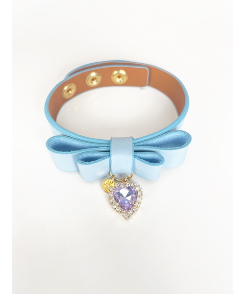 Honey Salon（ハニーサロン）の「【11色展開】my favoriteリボンブレス（ブレスレット・レディース・オレンジ/ピンク/ブラック/ライトグリーン/イエロー/ラベンダー/ベージュ/ホワイト/サックスブルー/ピンクベージュ/レッド・FREE）」の6枚目の写真