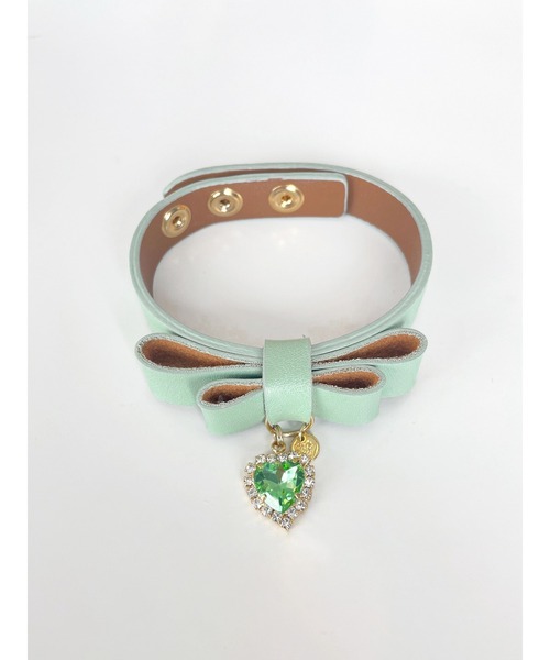 Honey Salon（ハニーサロン）の「【11色展開】my favoriteリボンブレス（ブレスレット・レディース・オレンジ/ピンク/ブラック/ライトグリーン/イエロー/ラベンダー/ベージュ/ホワイト/サックスブルー/ピンクベージュ/レッド・FREE）」の5枚目の写真