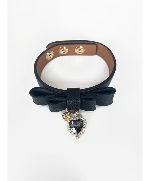 Honey Salon（ハニーサロン）の「【11色展開】my favoriteリボンブレス（ブレスレット・レディース・オレンジ/ピンク/ブラック/ライトグリーン/イエロー/ラベンダー/ベージュ/ホワイト/サックスブルー/ピンクベージュ/レッド・FREE）」の3枚目の写真