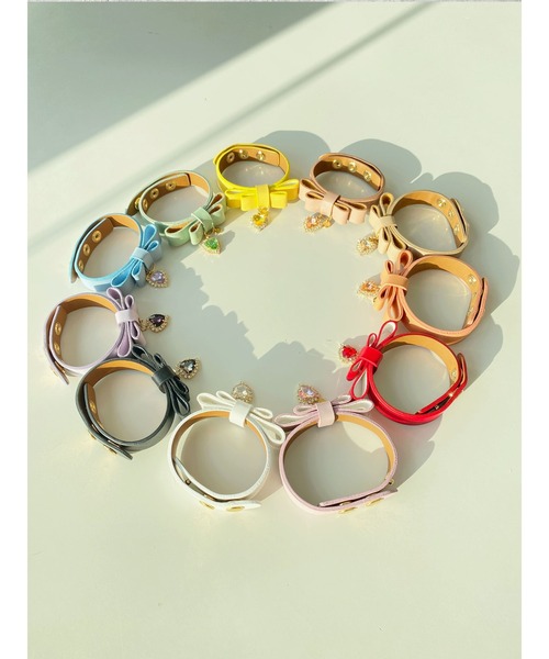 Honey Salon（ハニーサロン）の「【11色展開】my favoriteリボンブレス（ブレスレット・レディース・オレンジ/ピンク/ブラック/ライトグリーン/イエロー/ラベンダー/ベージュ/ホワイト/サックスブルー/ピンクベージュ/レッド・FREE）」の16枚目の写真