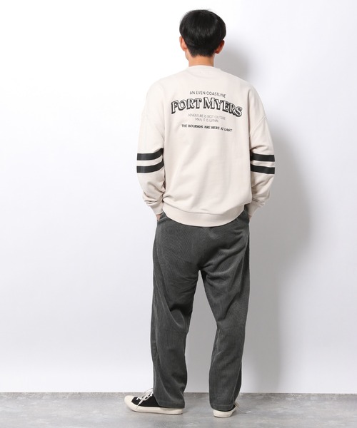 LAKOLE(ラコレ)の「スリーブライン裏毛スウェットプルオーバー / 237577(スウェット・メンズ・アイボリー/ブラウン系その他/グリーン・LARGE/MEDIUM)」の14枚目の写真