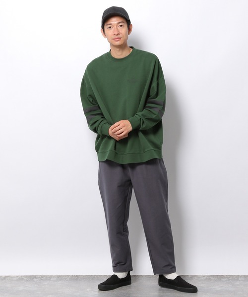 LAKOLE(ラコレ)の「スリーブライン裏毛スウェットプルオーバー / 237577(スウェット・メンズ・アイボリー/ブラウン系その他/グリーン・LARGE/MEDIUM)」の10枚目の写真