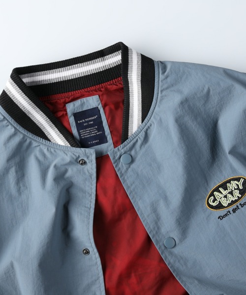 BACK NUMBER（バックナンバー）の「【BACK NUMBER】刺繍スタジャン（スタジャン・メンズ・ブルー/ブラック・M/XL/L）」の10枚目の写真