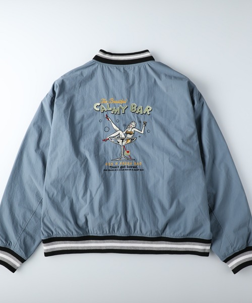 BACK NUMBER（バックナンバー）の「【BACK NUMBER】刺繍スタジャン（スタジャン・メンズ・ブルー/ブラック・M/XL/L）」の17枚目の写真