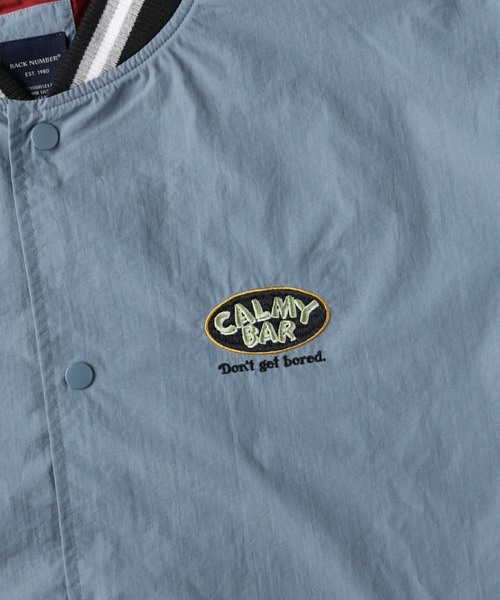 BACK NUMBER（バックナンバー）の「【BACK NUMBER】刺繍スタジャン（スタジャン・メンズ・ブルー/ブラック・M/XL/L）」の19枚目の写真