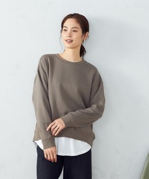 【WEB/一部店舗限定カラー:ベージュ】裏起毛 トレーナー