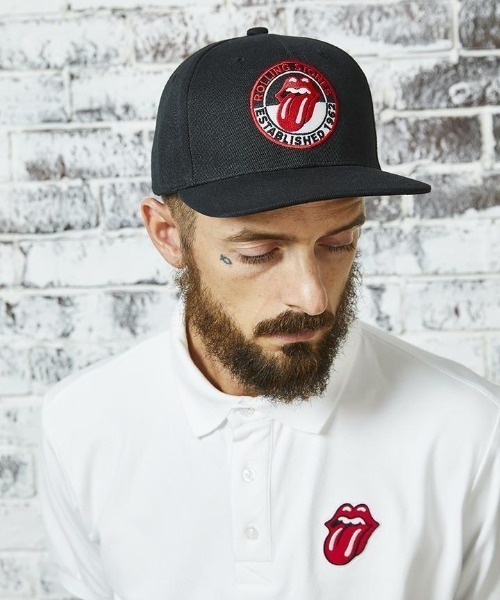 RAWLIFE(ロウライフ)の「BACK SPIN!/バックスピン!【TheRollingStones】LOGO PATCH CAP(キャップ・メンズ・ブラック・FREE)」の3枚目の写真