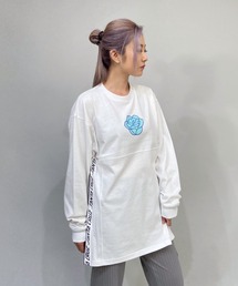 【ZOZOタウン限定アイテム】SANTACRUZ/サンタクルーズ × 光永(ひなた)監修アイテム ビッグシルエット バックプリントロンT/ラインテープロンT 502213437