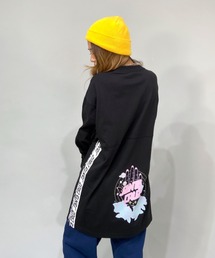 【ZOZOタウン限定アイテム】SANTACRUZ/サンタクルーズ × 光永（ひなた）監修アイテム ビッグシルエット  バックプリントロンT/ラインテープロンT   502213437