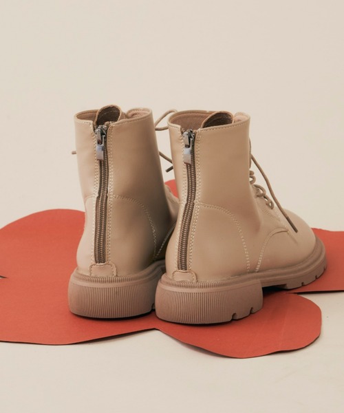 MERLOT（メルロー）の「そらまめショートブーツ（ブーツ・レディース・ブラック/ベージュ・SMALL/MEDIUM/LARGE）」の7枚目の写真