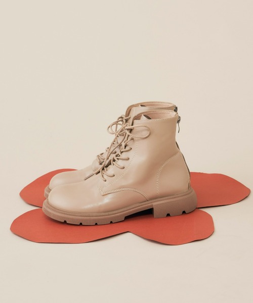 MERLOT（メルロー）の「そらまめショートブーツ（ブーツ・レディース・ブラック/ベージュ・SMALL/MEDIUM/LARGE）」の6枚目の写真