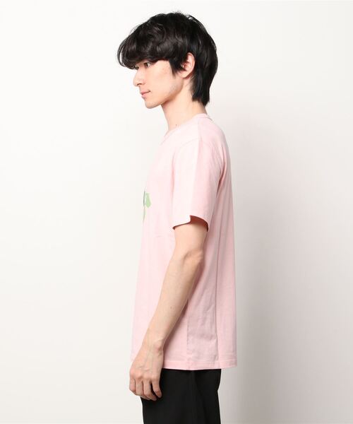 s*#様 FILA MAISON KITSUNE メゾンキツネ ピンク　Tシャツ MAISON KITSUNE メゾンキツネ クルーネックTシャツ/ OLY EMPIRE