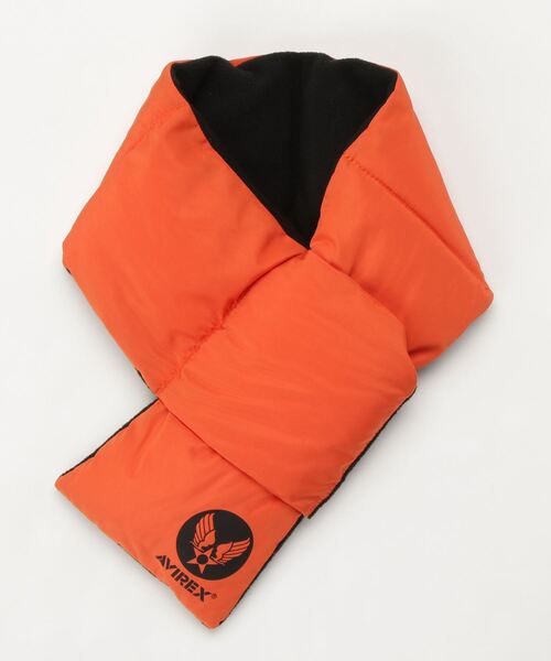 AVIREX(アヴィレックス)の「USAF シンサレート マフラー / THINSULATE MUFFLER / アヴィレックス / AVIREX(マフラー・レディース・ブラック/オレンジ/チャコール・FREE)」の1枚目の写真