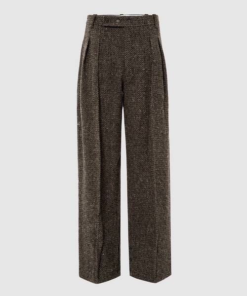 Omar Afridi（オマールアフリディ）の「PRESSED TROUSERS DOBBY TWEED