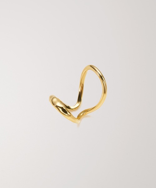 PAS TIERRA（パティエラ）の「サーフェイスカフリング（リング・レディース・シルバー/イエローゴールド・#9/#11）」の4枚目の写真