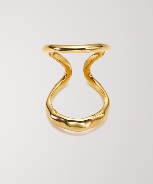 PAS TIERRA（パティエラ）の「サーフェイスカフリング（リング・レディース・シルバー/イエローゴールド・#9/#11）」の5枚目の写真