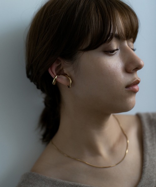 PAS TIERRA（パティエラ）の「サーフェイスカフリング（リング・レディース・シルバー/イエローゴールド・#9/#11）」の9枚目の写真