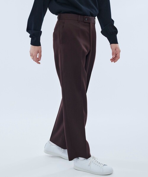UNITED TOKYO(ユナイテッドトウキョウ)の「TONIC wide trousers(スラックス・メンズ・ネイビー/ブラウン・2/1/4/3)」の6枚目の写真