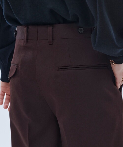 UNITED TOKYO(ユナイテッドトウキョウ)の「TONIC wide trousers(スラックス・メンズ・ネイビー/ブラウン・2/1/4/3)」の8枚目の写真