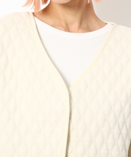 BASECONTROL（ベースコントロール）の「◆【WEB限定】ふくれジャガードブルゾン（ブルゾン・レディース・ブラック/キャメル/ライトベージュ・99）」の9枚目の写真