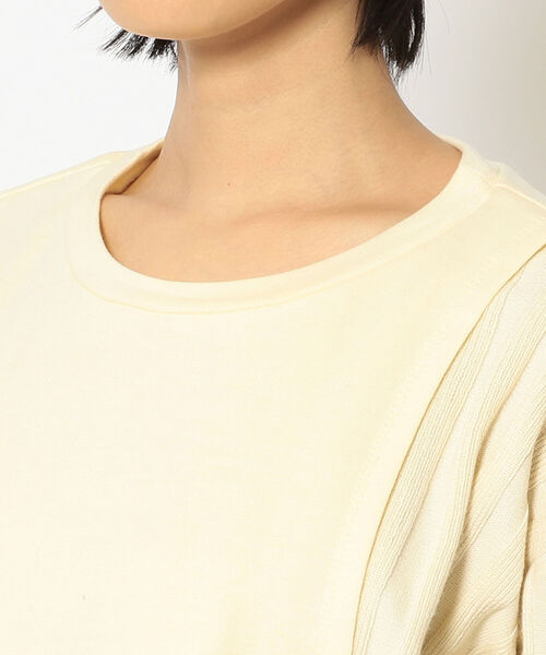 AULA AILA(アウラアイラ)の「【別注】AULA AILA/アウラ アイラ/コンビネーショントップス(Tシャツ/カットソー・レディース・グリーン/アイボリー・0)」の11枚目の写真